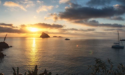 view of Dattilo from the island of Panarea in Sicily