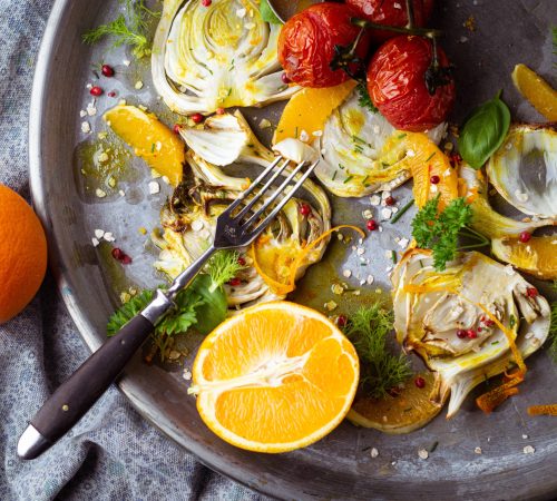 Chef's Tour - Fennel and oranges served on a plate